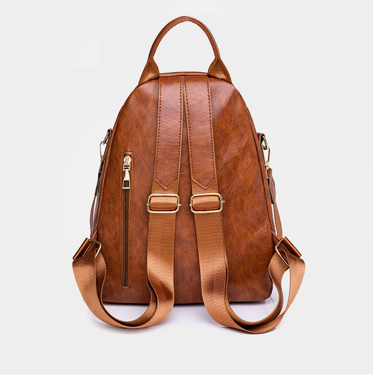 Simple Retro Solid Color Large Capacity Bag