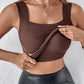 🔥💐Women's U Neck Thermal Tank Tops with Built-In Bra