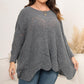 Women's Plus Size Crew Neck Jamper