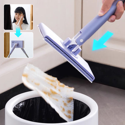 Hands-Free Mini Mop Compatible with Face Towels