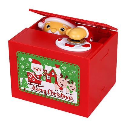 Funny Cute Singing Santa Saving Money Box