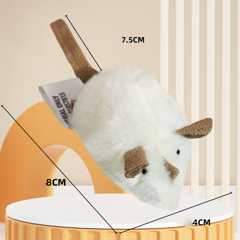 Plush Simulation Mouse Toy with Sound for Cats