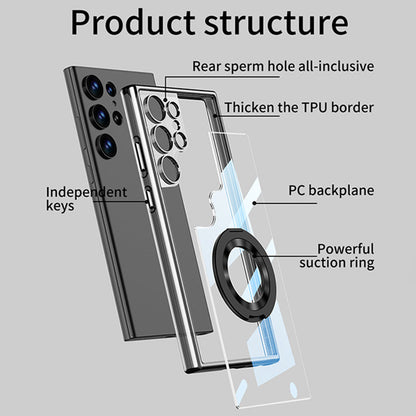 Translucent For Samsung Phone Case with Magnetic Stand