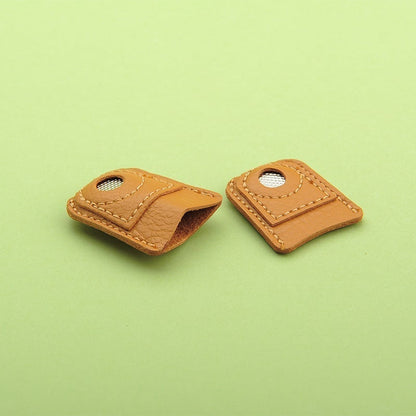 Leather Sewing Thimble Finger Cot (2pcs)