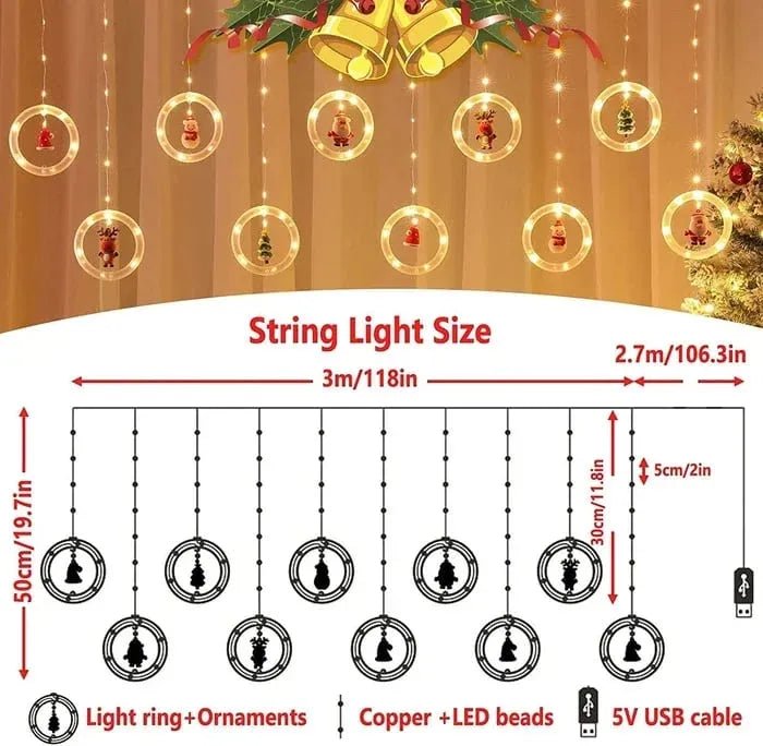 Christmas Decor Ring Lights