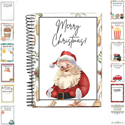 🎄🎁🎅DIY Spiral-Bound Christmas Gift Card Album with Surprise Pages👍