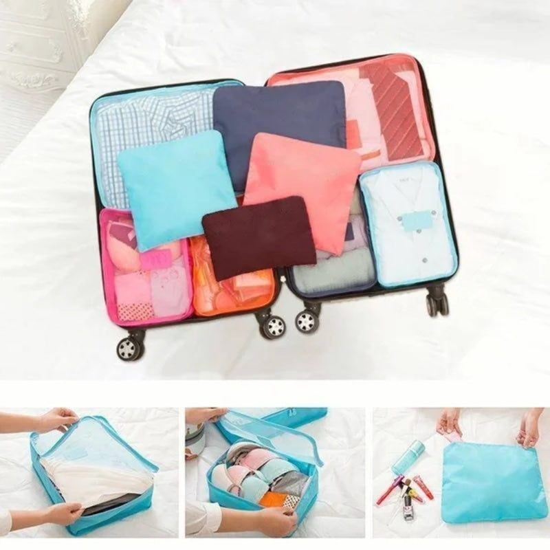 Pieces Portable Luggage Packing Cubes