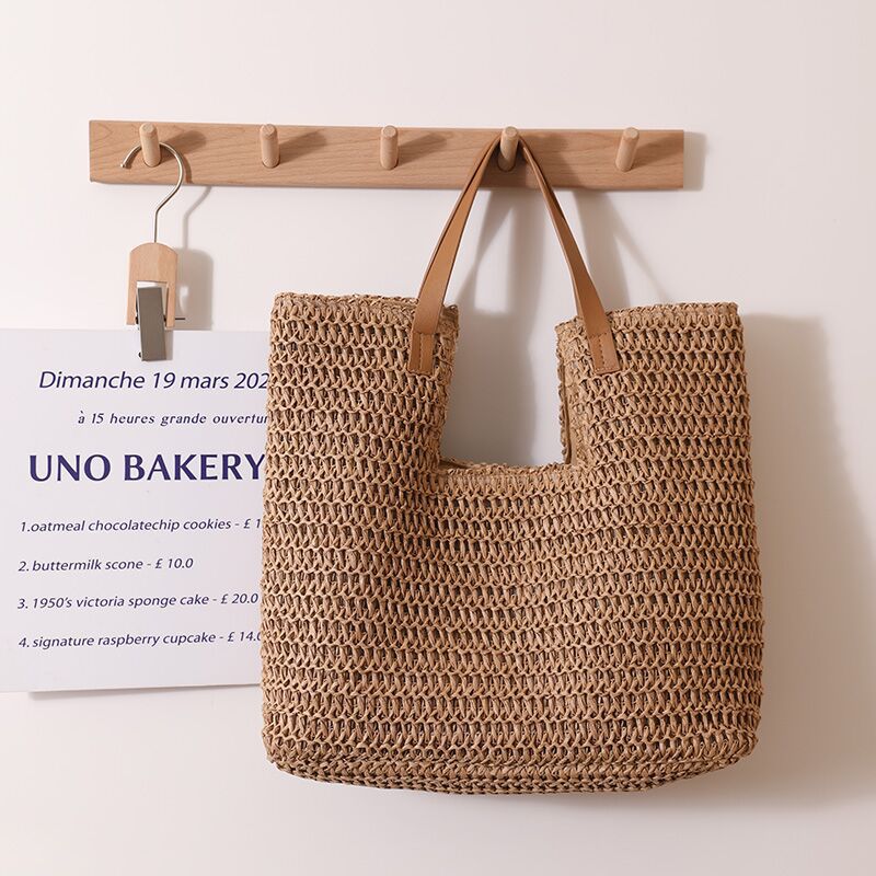 Hand-woven Oversized Leather Tote Bag