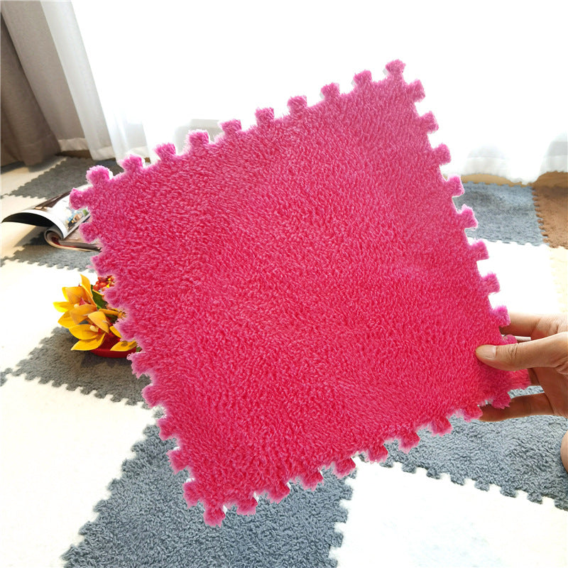 [Gift] Plush Patchwork Foam Floor Mat