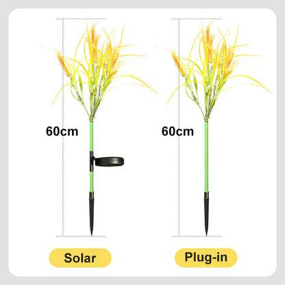 Simulation 7 Heads Wheat Outdoor Decoration LED Lights