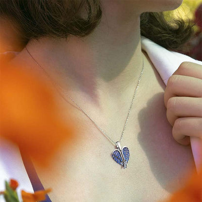 Angel Wing Heart Necklace