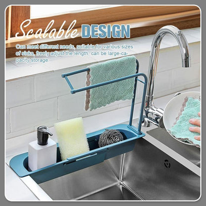 (50% OFF)Telescopic Sink Storage Rack