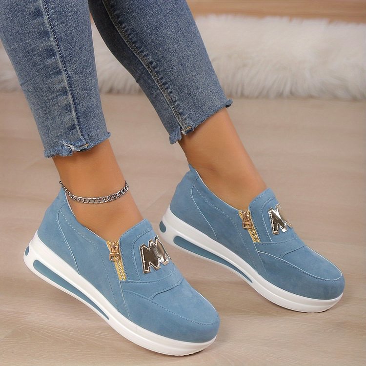 👍Women's Casual Platform Slip-on Sneakers👞