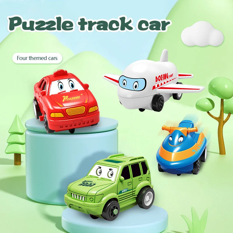 🔥Today Get More Cars 🚗🚗🚗Children's Educational Puzzle Track Car Play Set