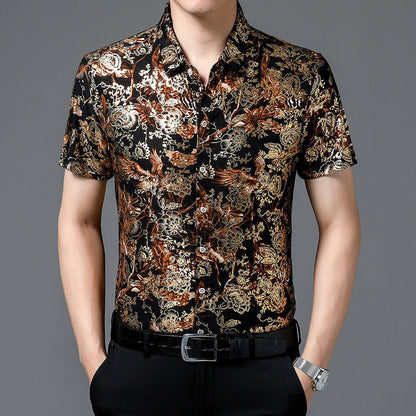 🔥Men's Trendy Pattern Breathable Short Sleeve Shirt