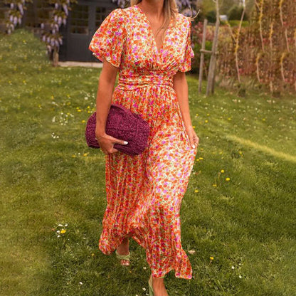 Women's Sweet Vintage Floral Dress