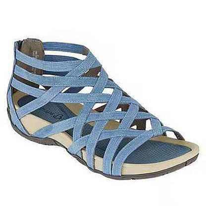 Round Toe Hollow Roman Gladiator Sandals