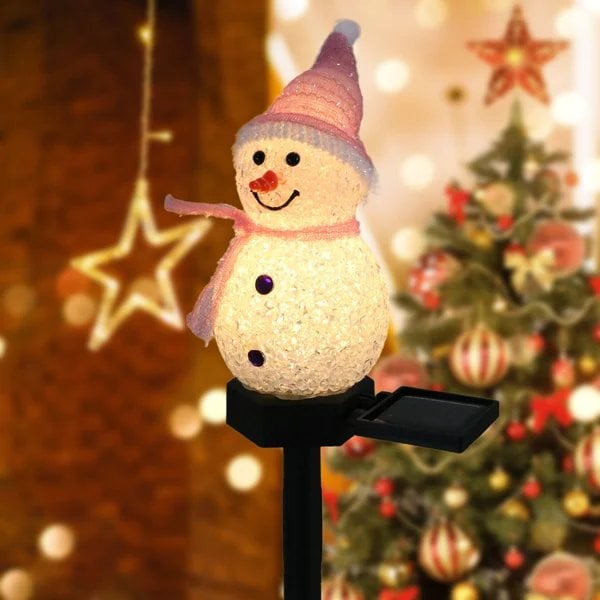 Christmas Sales -- Waterproof Solar Snowman Lamp