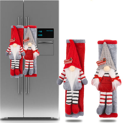 Christmas Refrigerator Handle Covers Set