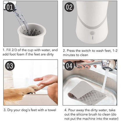 Auto-Rotary Pet Paw Cleaner