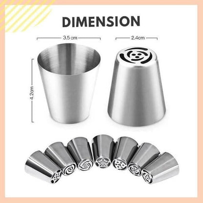 Stainless Steel Cream Framing Spout Baking Tool Set