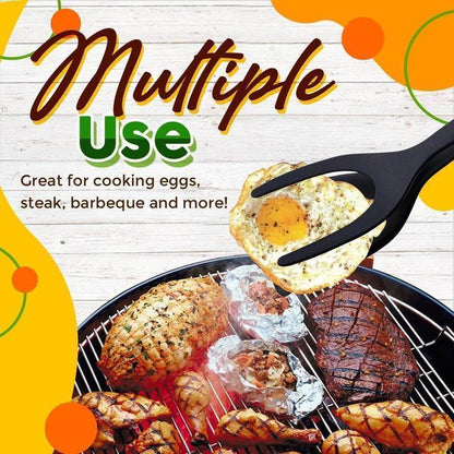 🌞Summer Hot Price !!🔥2 In 1 Grip Flip Tongs