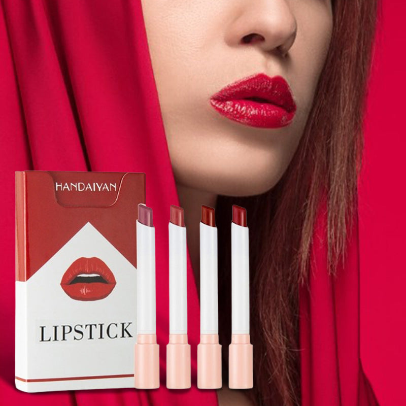 4 Colors Matte Cigarette Lipstick Set