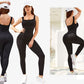 One Piece Tank Top Thigh Slimming Workout Jumpsuit