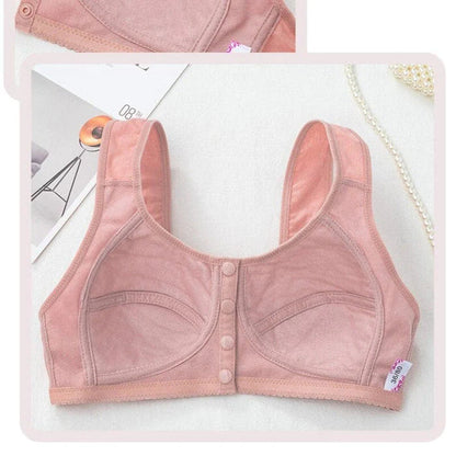 🔥Buy 1 Get 2 Free 🔥Seamless Underwear With Front Buttons Comfortable Cotton Bra For Women