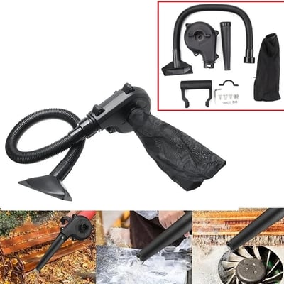 Angle Grinder Converted Into Blower / Vacuum Cleaner