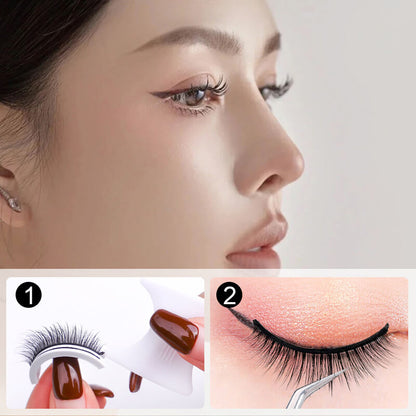 Glue-free self-adhesive false eyelashes