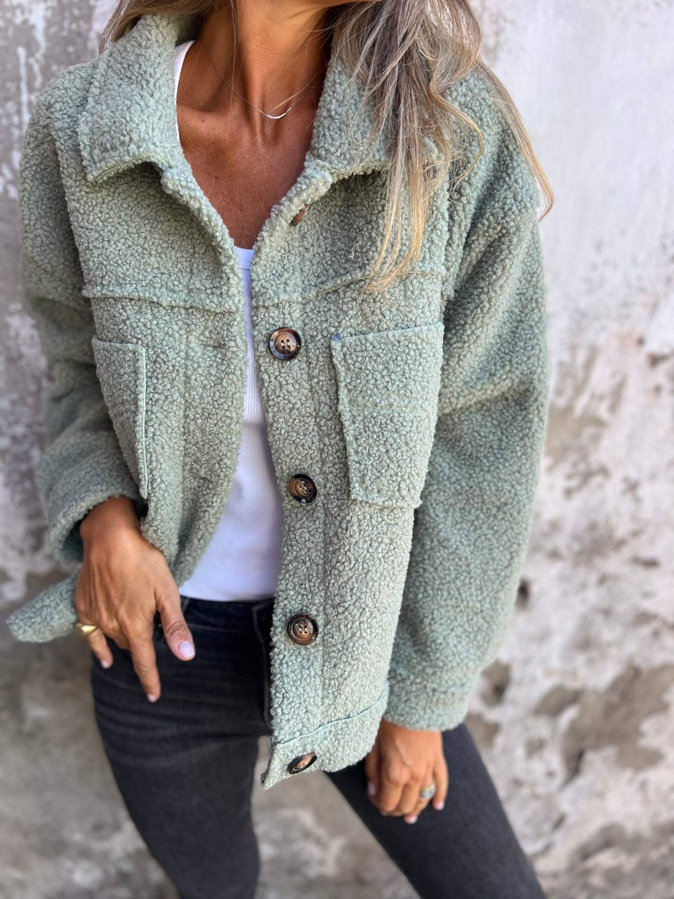 🍂Women's Warm Lapel Cropped Jacket