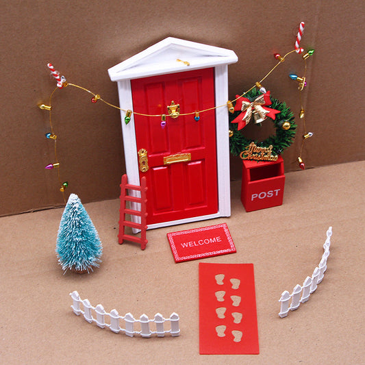 Christmas Mini Elf Door Decoration Set