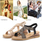 Women’s Anti-skid Soft Sole Rhinestone Wedge Heel Sandals