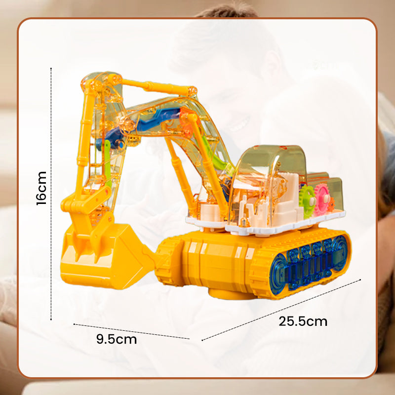 🎅Christmas present🎅Children's Toy Electric Excavator With Lights ＆ Music