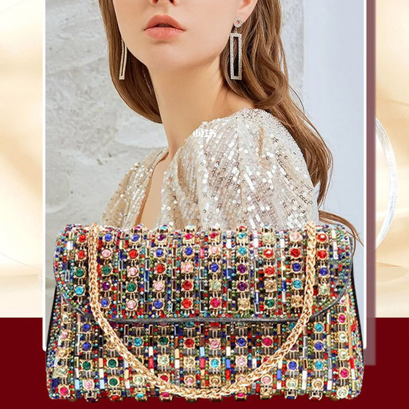 [Gift For Her] Women's Luxury Colorful Rhinestone Bag