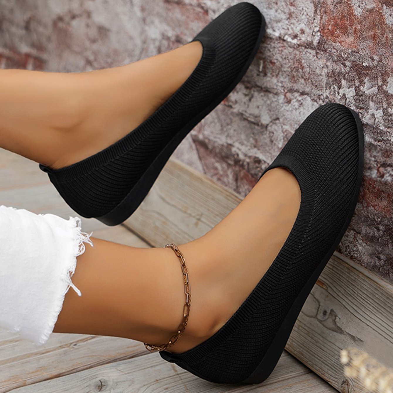 Women Comfortable Breathable Slip On Arch Support Non-Slip Casual Shoes