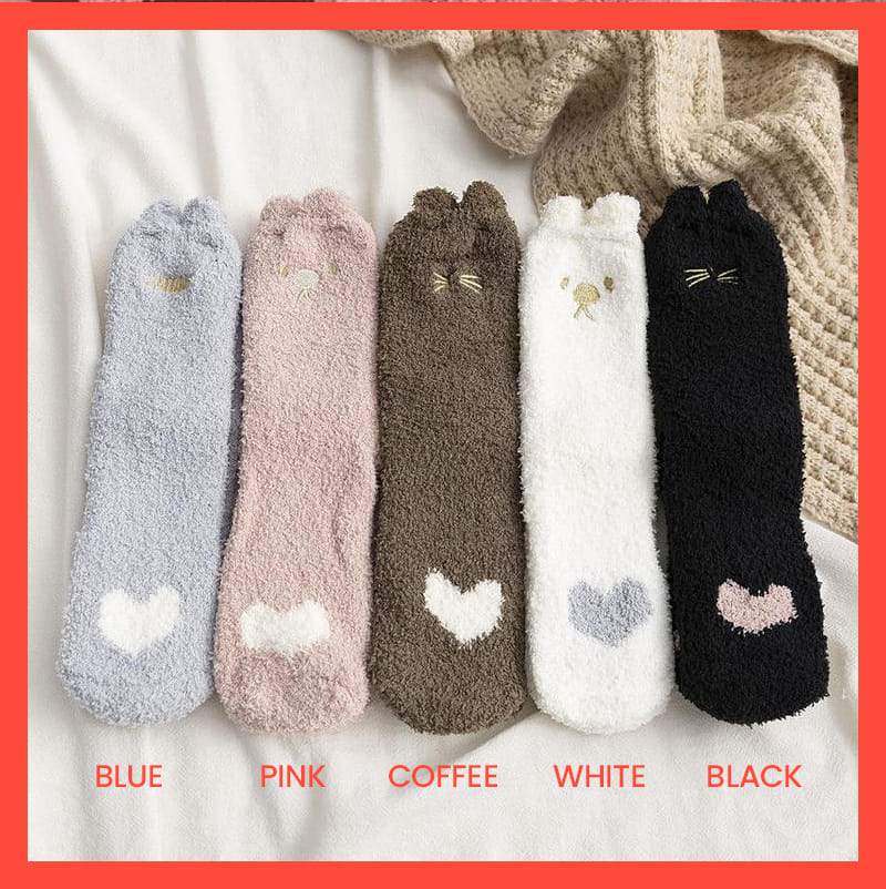 Lovely Plush Sock Thickening Floor Socks