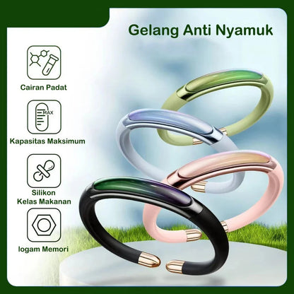 Quick & Strong Plant-Derived Mosquito Repellent Silicone Bracelet