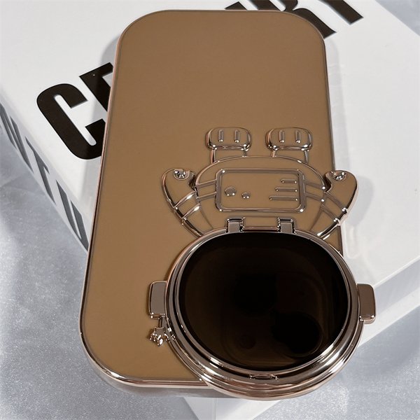 3D ASTRONAUT LENS PROTECTOR KICKSTAND For IPHONE CASE