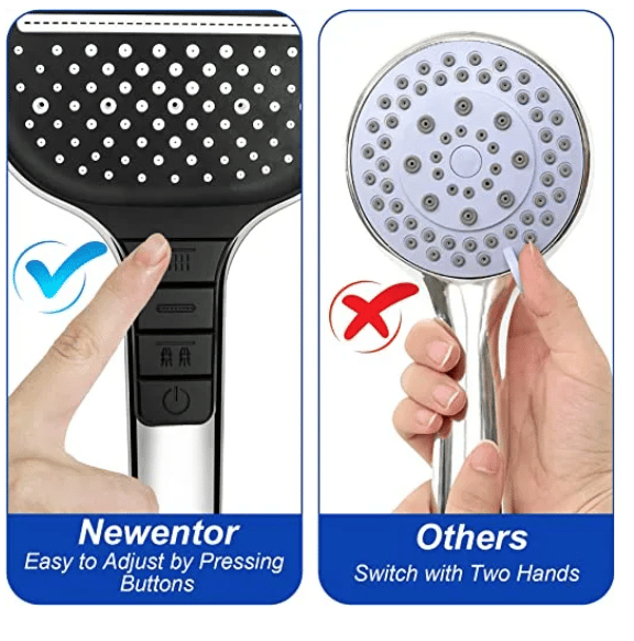 8-speed Oversized Panel Pressurized Shower Head