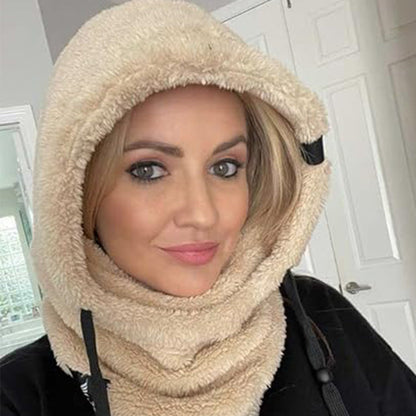 🔥Early Winter Discount-⏰Unisex Warm Ski Hooded Scarf ☃️☃️