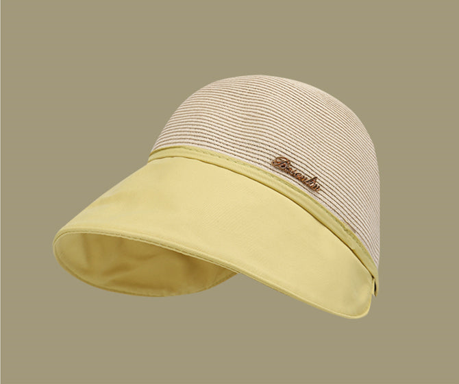 Women'S Large Brim Sunscreen Hat For Beach Outing In Summer