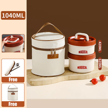 Microwaveable Stainless Steel Insulated Lunch Box