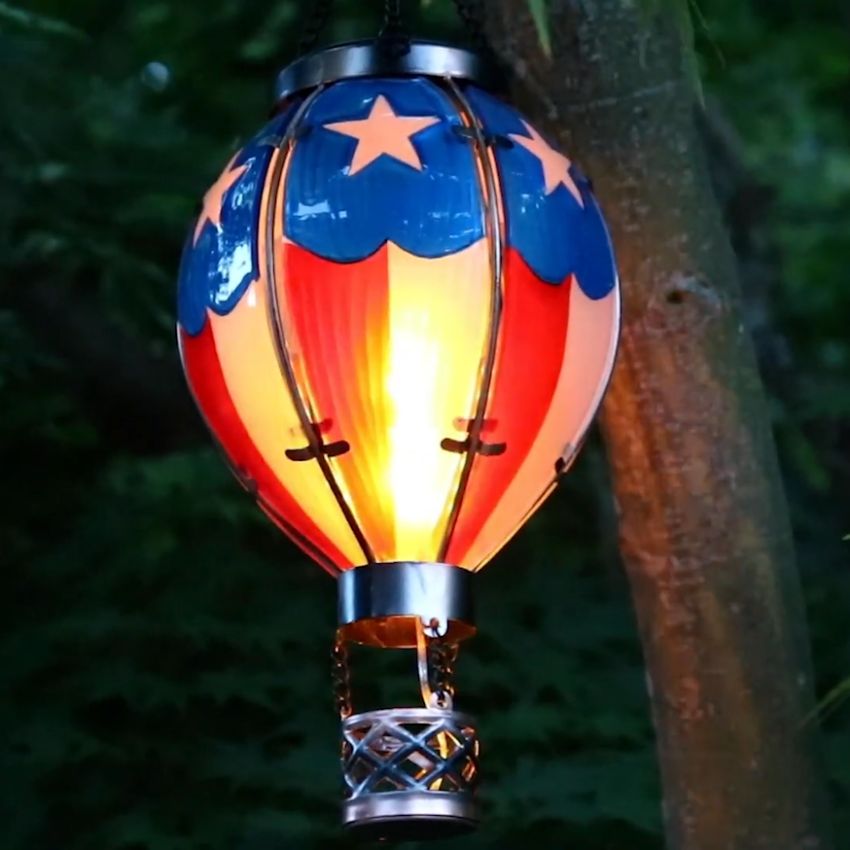 【NICE GIFT】Hot Air Balloon Solar Lantern