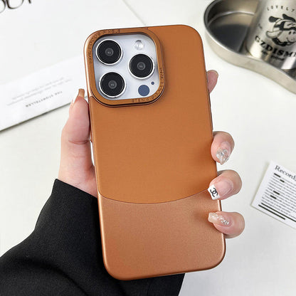 Two-Tone PC Leather Patchwork Case for iPhone