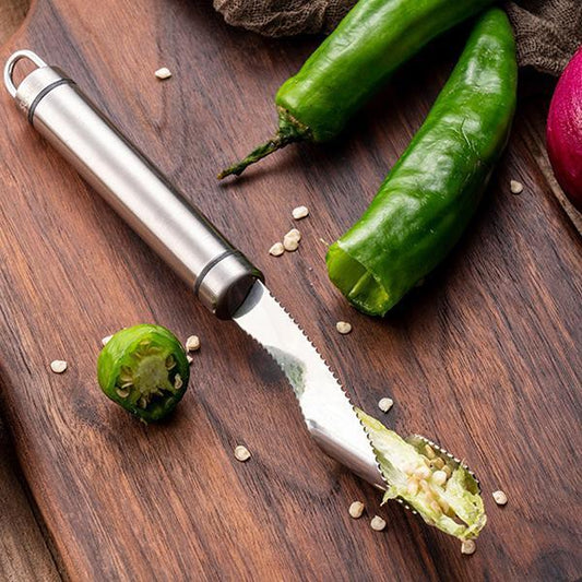 Stainless Steel Chili Corer Peppers Seed Remover（50% OFF）