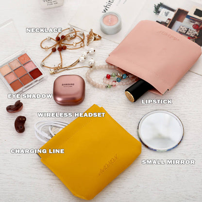 Lambskin Pocket Cosmetic Bag