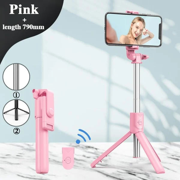 New 6 In 1 Wireless Bluetooth Selfie Stick