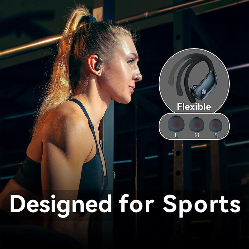 Bluetooth Wireless Earbuds with Earhooks